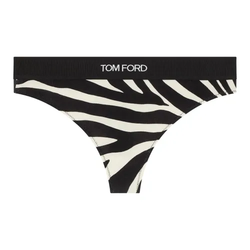 TOM FORD Optical Zebra Printed SIgnature Thongs