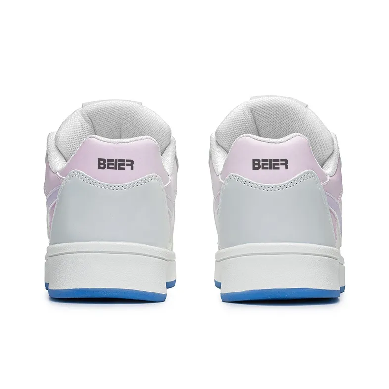 BEIER Cushioning Wear-Resistant Low-Top Skateboard Shoes Unisex Taro Purple-21