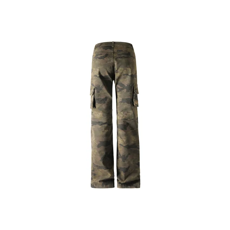 HOKLV Cargo Pants Unisex Light Green-14