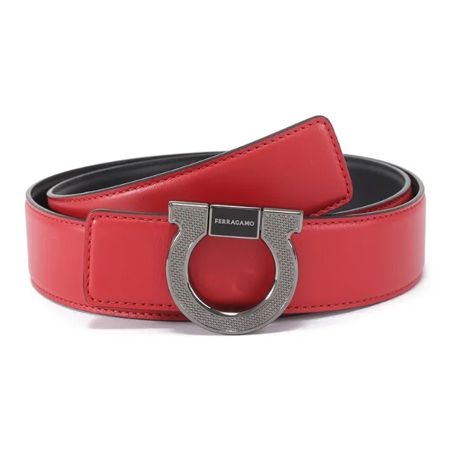 Ferragamo Reversible Gancini Belt-4