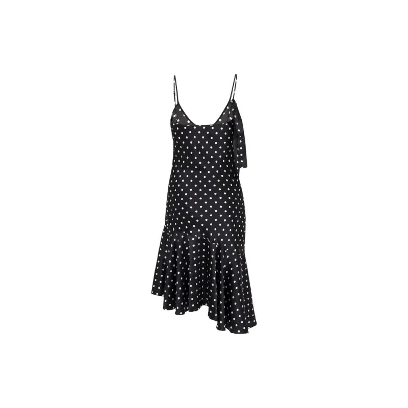 Realisation Par SS25 The Cassidy Slip Dresses Women's Satin Spot Shimmering Spots-1
