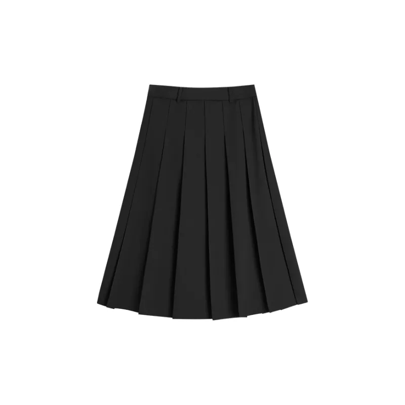 Miss Burde Casual Long Skirt Women's Black-1