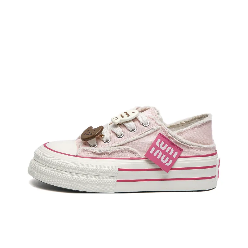 Alan Vincent Slip-Resistant Breathable Height Increasing Low-Top Canvas Shoes Women's-12