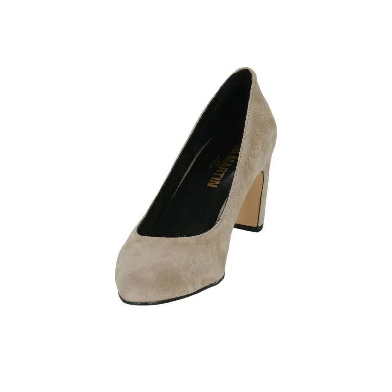 JB MARTIN Chunky Heel High Heels 7cm Women's Gray-2
