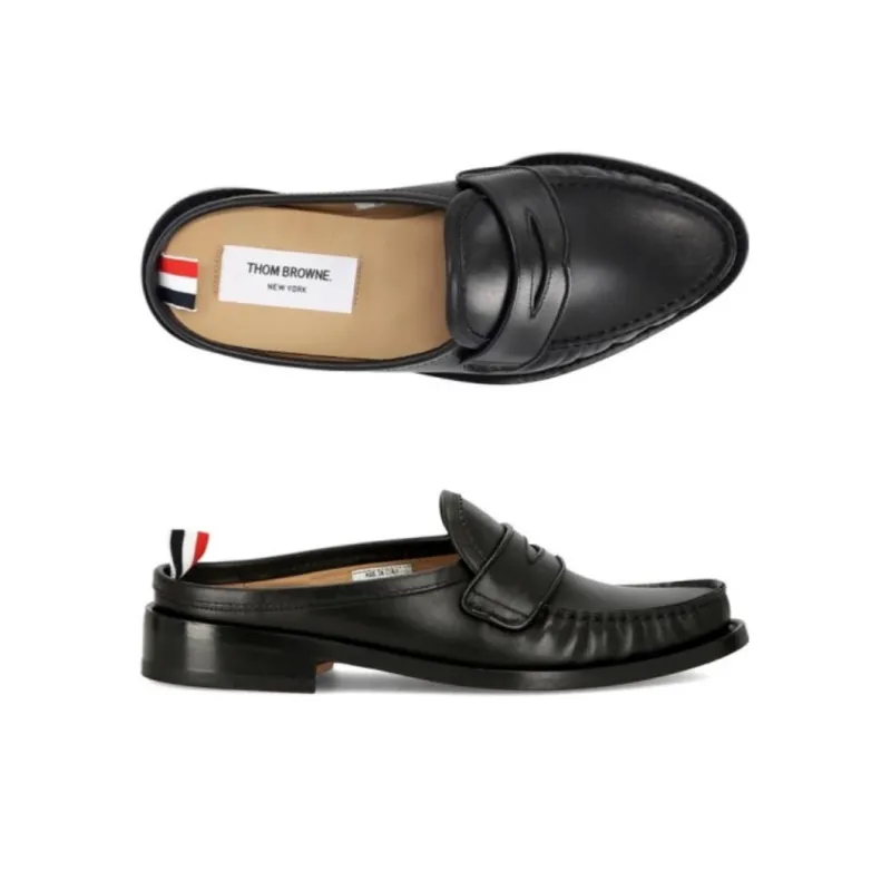 THOM BROWNE· Closed Toe Slippers Men's Black-2