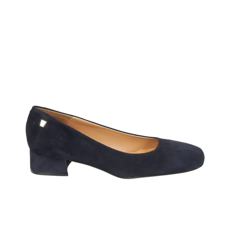 JB MARTIN Virginia Chunky Heel High Heels 3.5cm Women's Blue-1