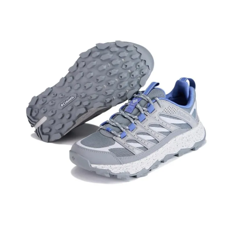 Columbia Anti Slip Wear Resistant Low Top Hiking Shoes Women's Gray Purple-2
