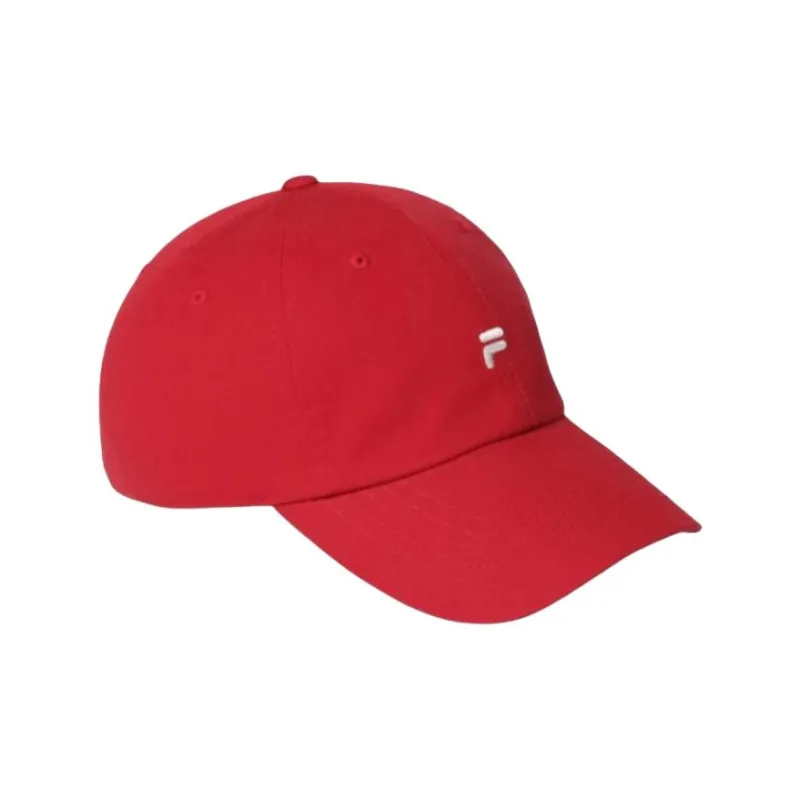FILA 100% Cotton Baseball Caps Unisex Red-1