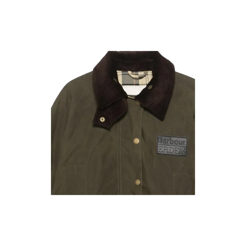 BARBOUR X Erdem Reversible Clover Showerproof Trapeze Jacket-5