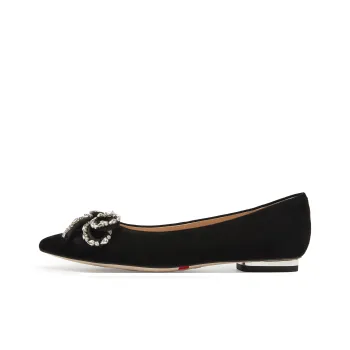 Staccato Velour Dream Mirror Casual Single Shoes 1.5cm Women's