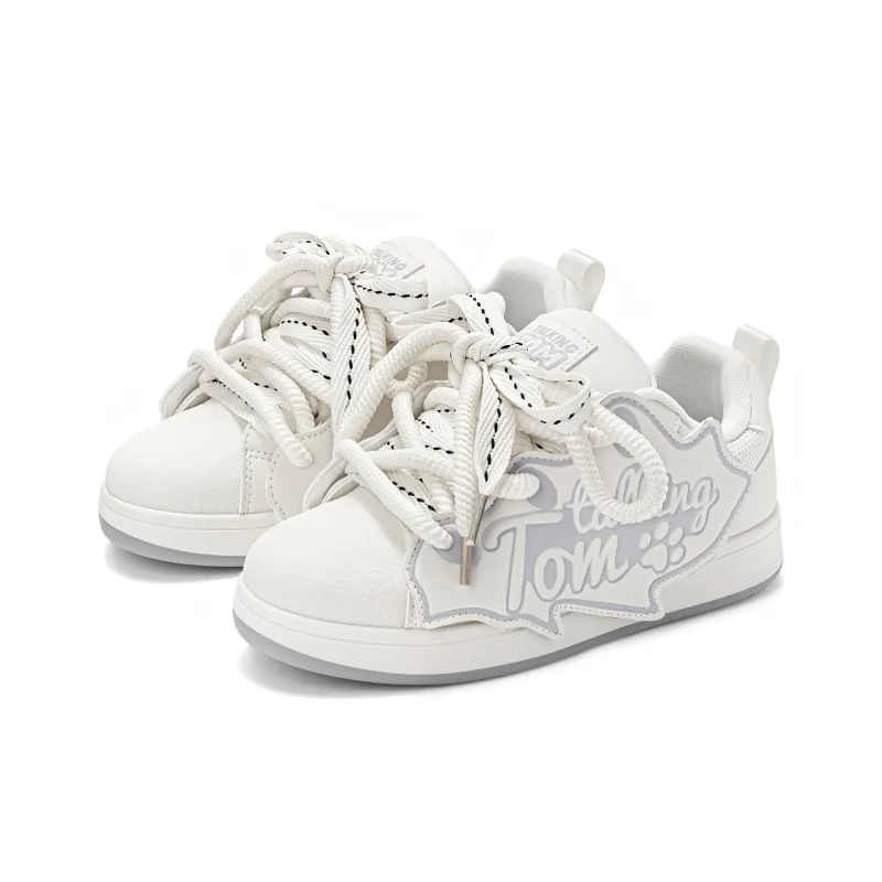 TALKING TOM Low-Top Skateboard Shoes Unisex Pearl Rice-2