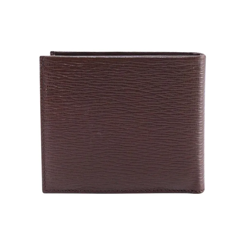 FERRAGAMO Leather Wallet Men's Brown-1