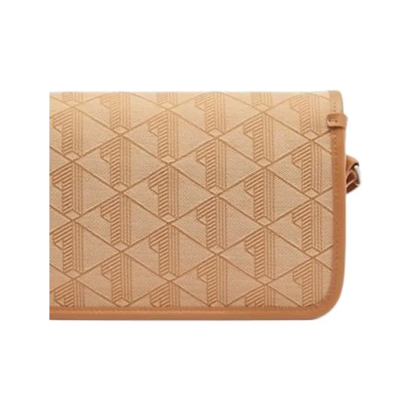 LACOSTE Polyester Shoulder Bag, Crossbody Bag Women's Orange-3