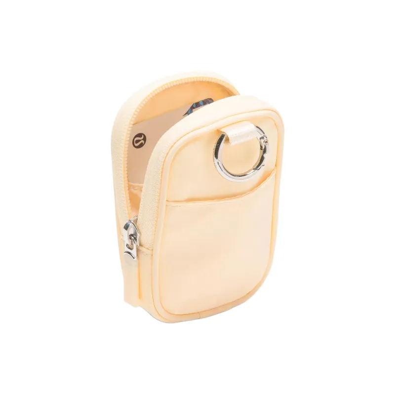 Lululemon Recycled Nylon Key Pouch Nano Unisex Butter Cream-2