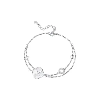 Heart Grass S925 Silver Bracelets Women's