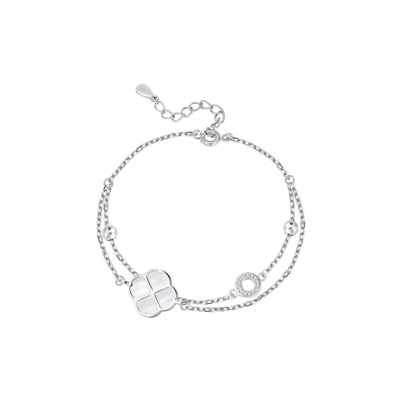 Heart Grass S925 Silver Bracelets Women's-0