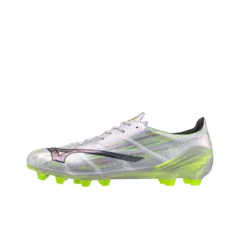 Mizuno Alpha 2 Anti Slip Wear Resistant Soccer Shoes Unisex Silver Green