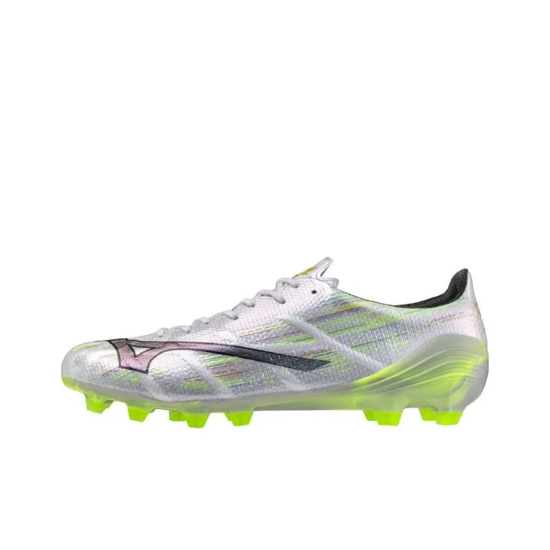 Mizuno Alpha 2 Anti Slip Wear Resistant Soccer Shoes Unisex Silver Green-0