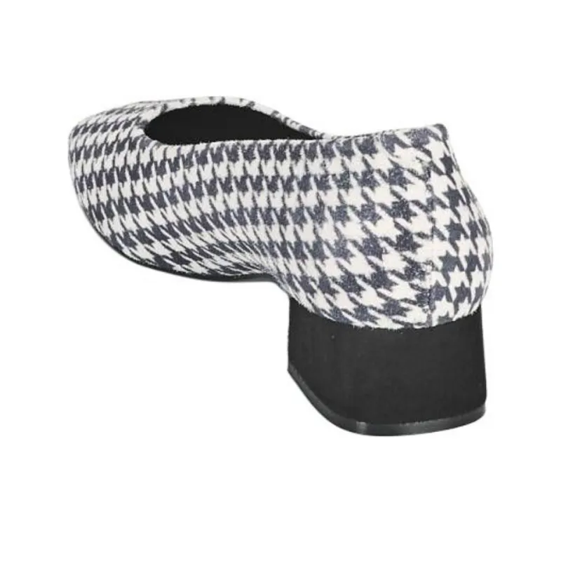 JB MARTIN Chunky Heel High Heels Women's Blue White-4