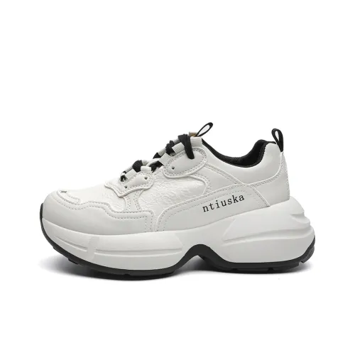 ABIDJAN Wear Resistant Height Increasing Low Top Chunky Sneakers Women's