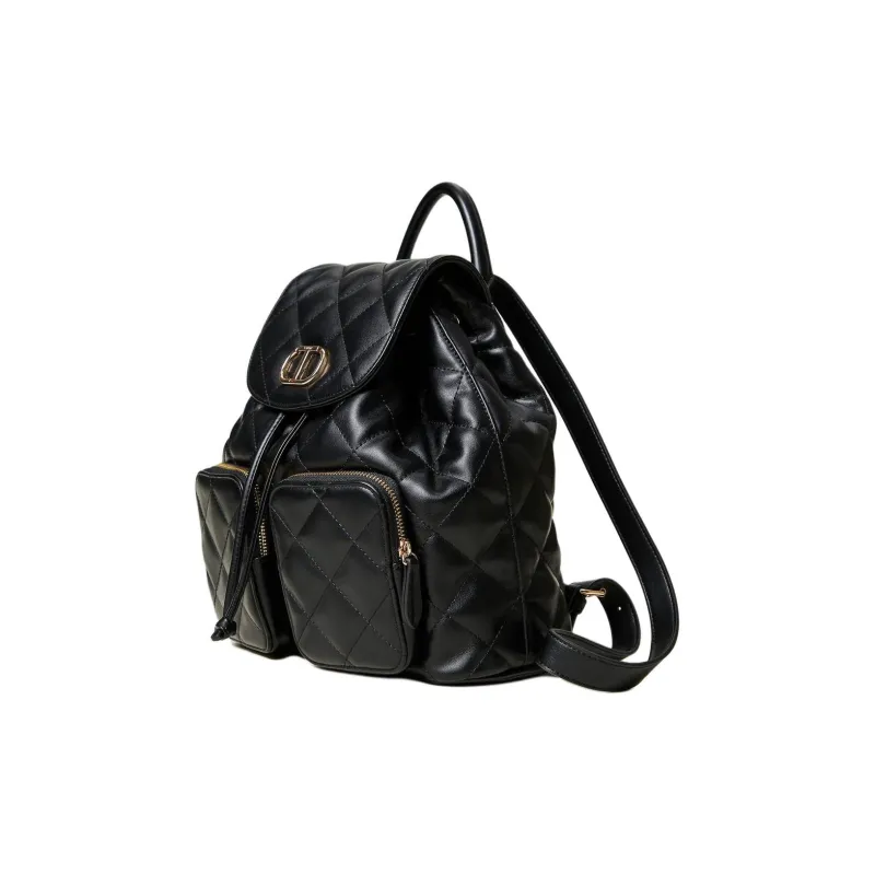 TWINSET MILANO Polyurethane Backpack Women's Black-1