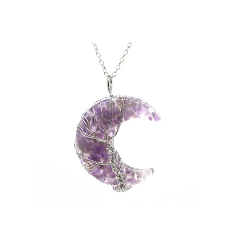 VEZA Crystal Stone Necklaces Women's-6