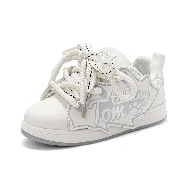 TALKING TOM Low-Top Skateboard Shoes Unisex Pearl Rice-4