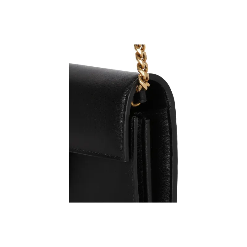 BALMAIN B Buzz Logo Plaque Chained Wallet-4