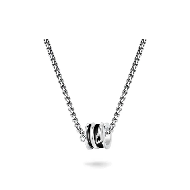 MAGICPOLE Titanium Steel Necklaces Men's Silver-0
