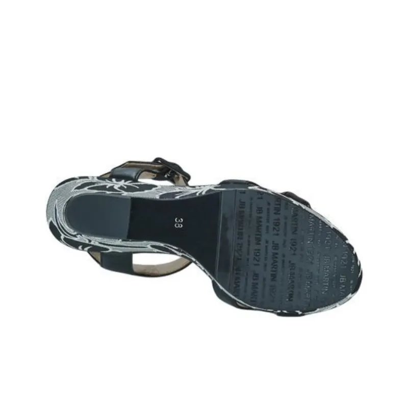JB MARTIN QUERIDA Strap Sandals 8cm Women's Black-6