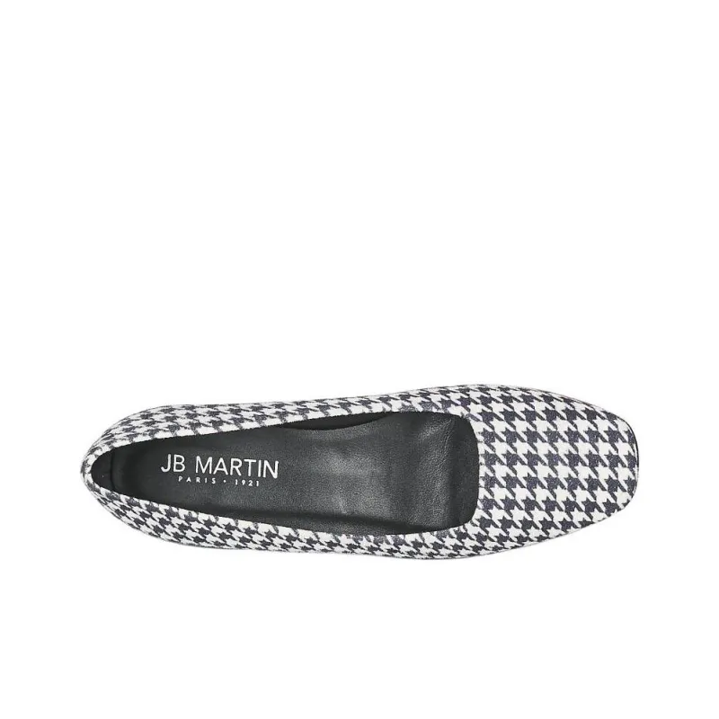 JB MARTIN Chunky Heel High Heels Women's Blue White-5