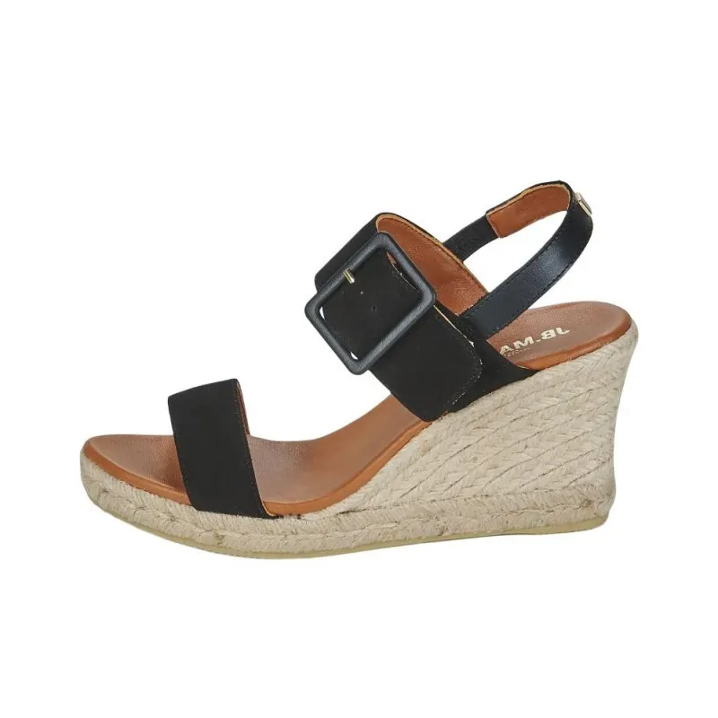 JB MARTIN 1ririna Strap Sandals 9cm Women's Black-0