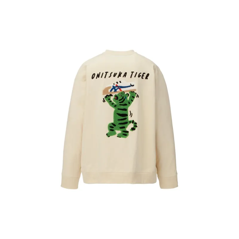 Onitsuka Tiger Sweatshirt Unisex Beige-1
