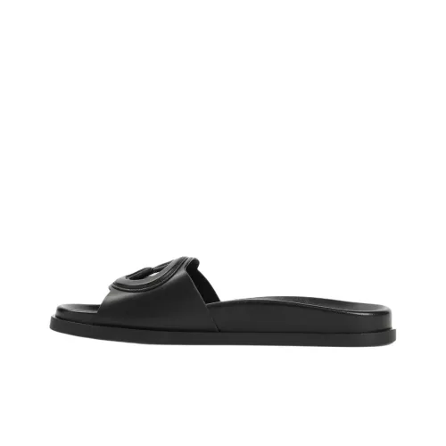GUCCI Slip Resistant Slide Slippers Women's Black