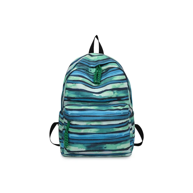 GOBLIN SHARKS 1759 Canvas Backpack Unisex Yellow/Green/Blue/Pink-7