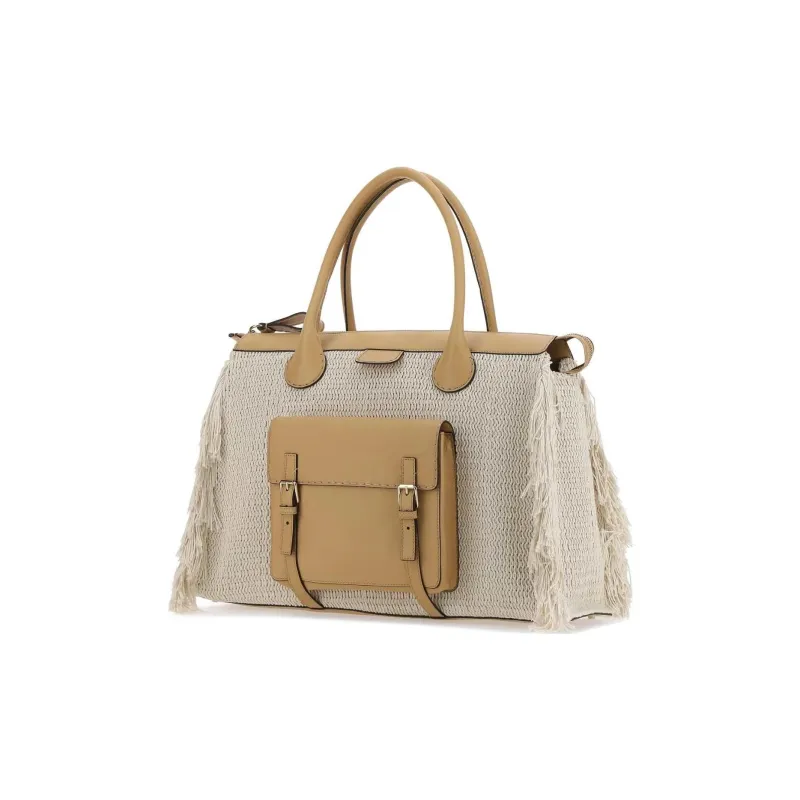 Chloe Cotton One Shoulder Handbag Extra Large Women's Yellow-1