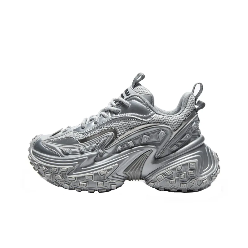 MQ Cushioned Slip-Resistant Abrasion-Resistant Low-Top Chunky Sneakers Unisex Ecru-10