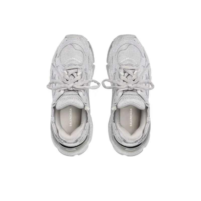 Balenciaga Runner Low-Top Chunky Sneakers Men's Silver Gray-4