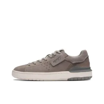 Clarks Qilu Courtlite2 Run Slip Resistant Low Top Skateboard Shoes Men's Gray