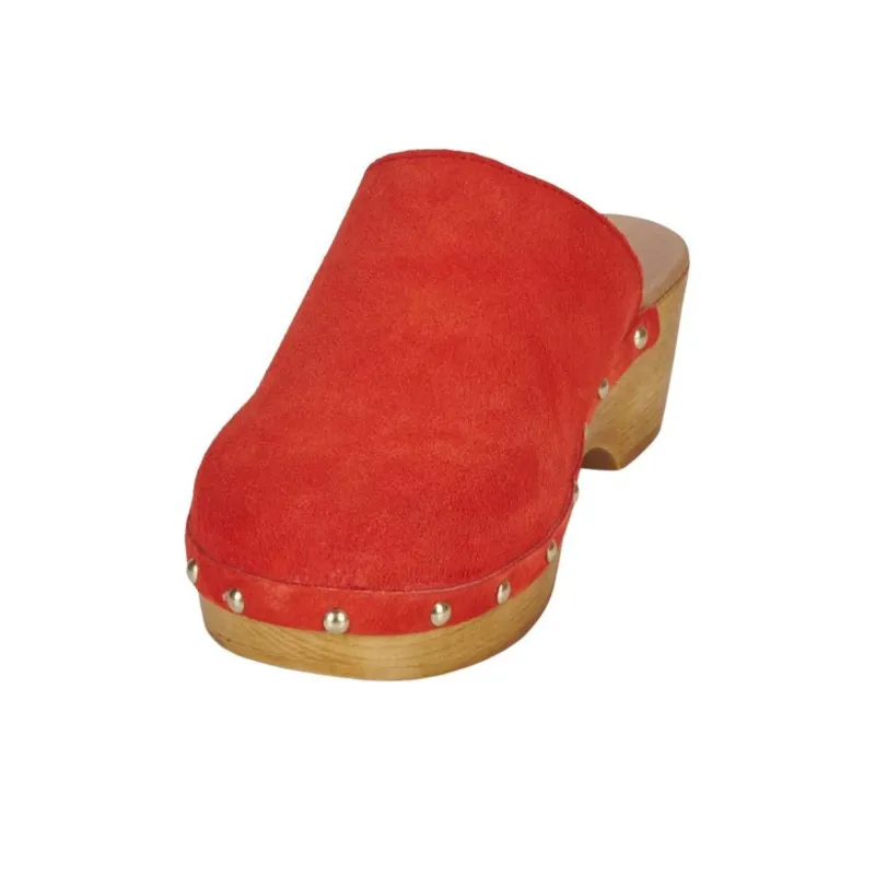 JB MARTIN Wrap toe Slippers Women's Red-3