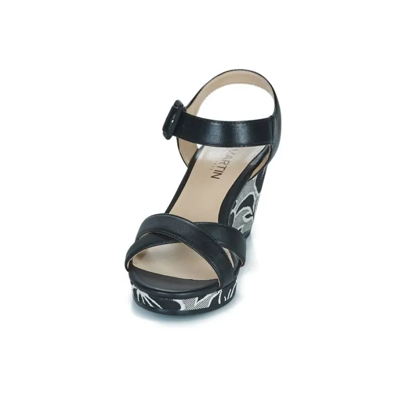 JB MARTIN Querida Strap Sandals 8cm Women's Black-3