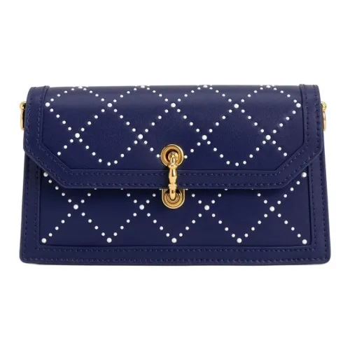 CHARLES&dama Synthetic Leather Crossbody Bag Shoulder Bag Mini Women's Marine Blue
