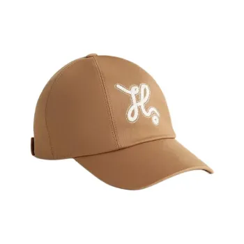 HERMES Cotton Baseball Caps Women's Cookie
