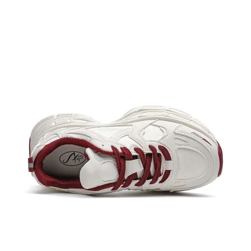 ABIDJAN Wear-Resistant Height Increasing Low-Top Chunky Sneakers Women's-10