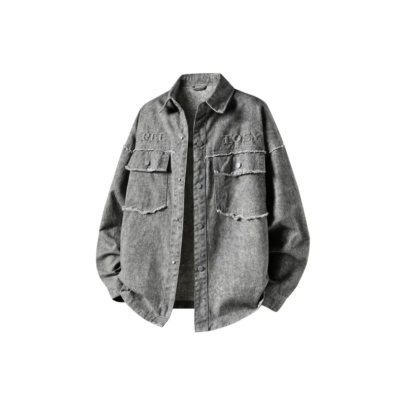 RIEZU Denim Jackets Unisex-3
