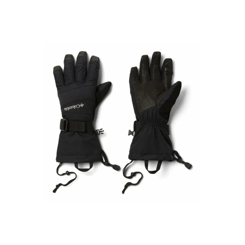Columbia Recycled Polyester, Goatskin Sports Gloves Women's Black-0