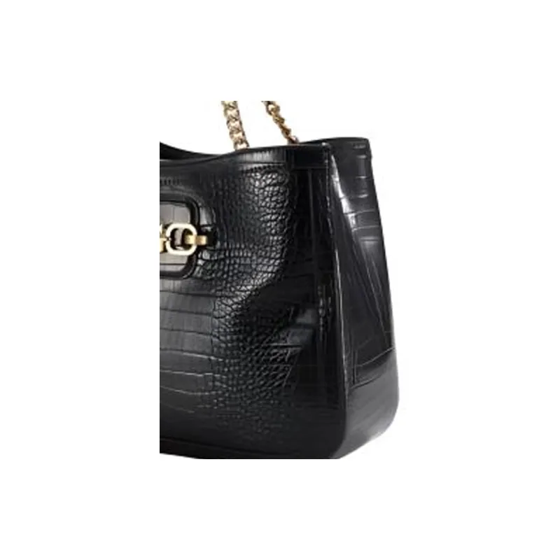 GUESS Artificial Leather Tote Bag Shopping Bag Handbag Shoulder Bag Regular Unisex Black-2