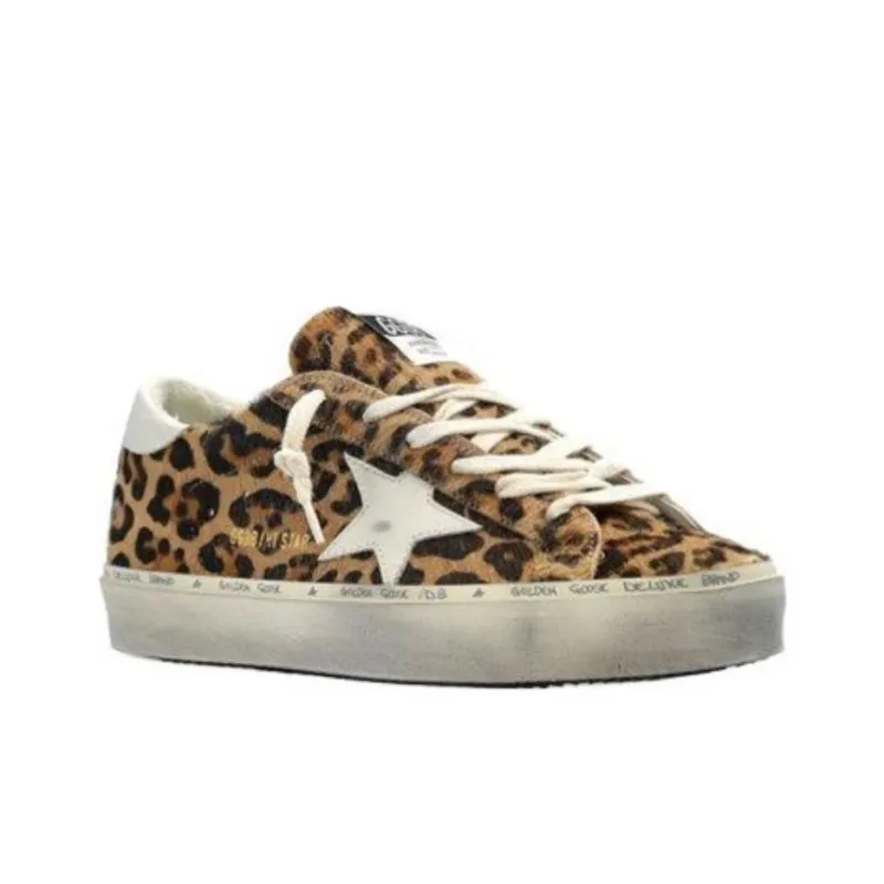 Golden Goose Hi Star Low-Top Skateboard Shoes Women's Brown-2