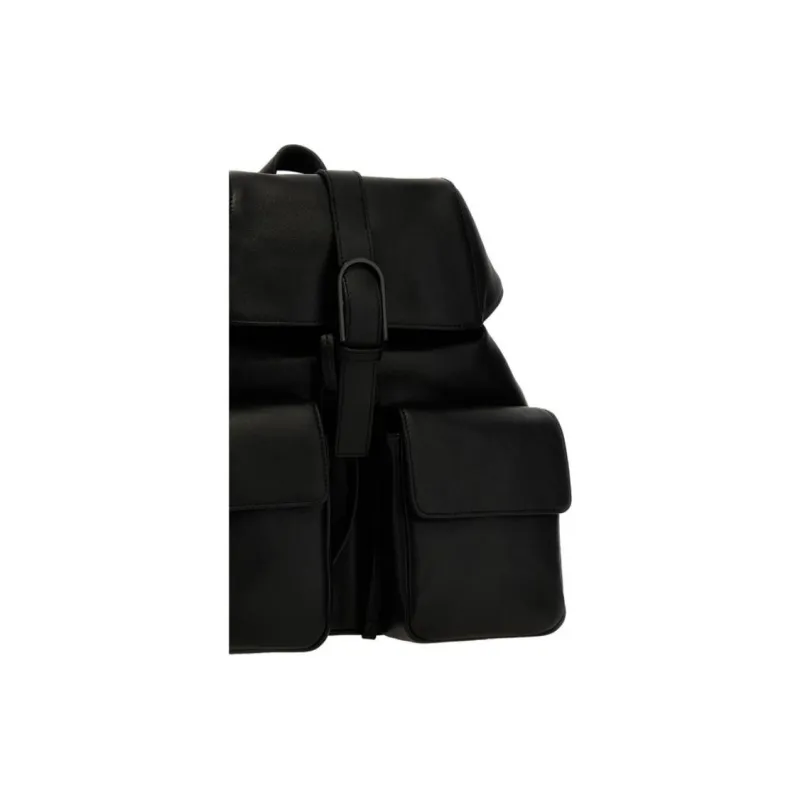 Furla Calfskin Backpack Women's Black-3