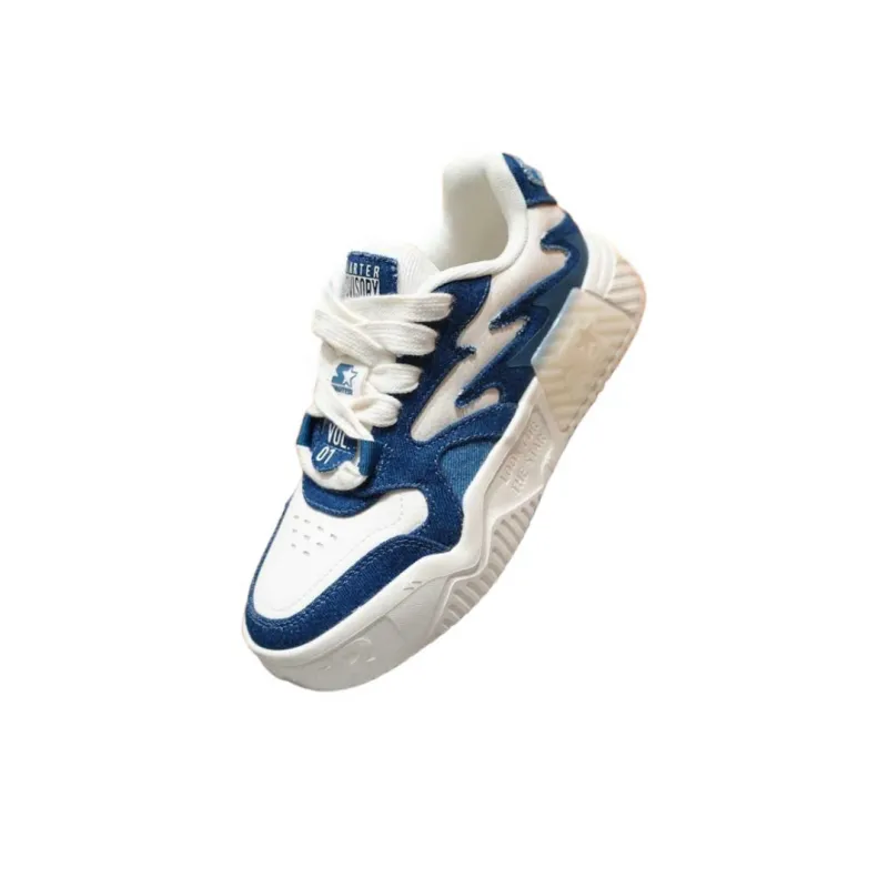 STARTER Vol Slip Resistant Height Increasing Low Top Skateboard Shoes Unisex Blue White-1